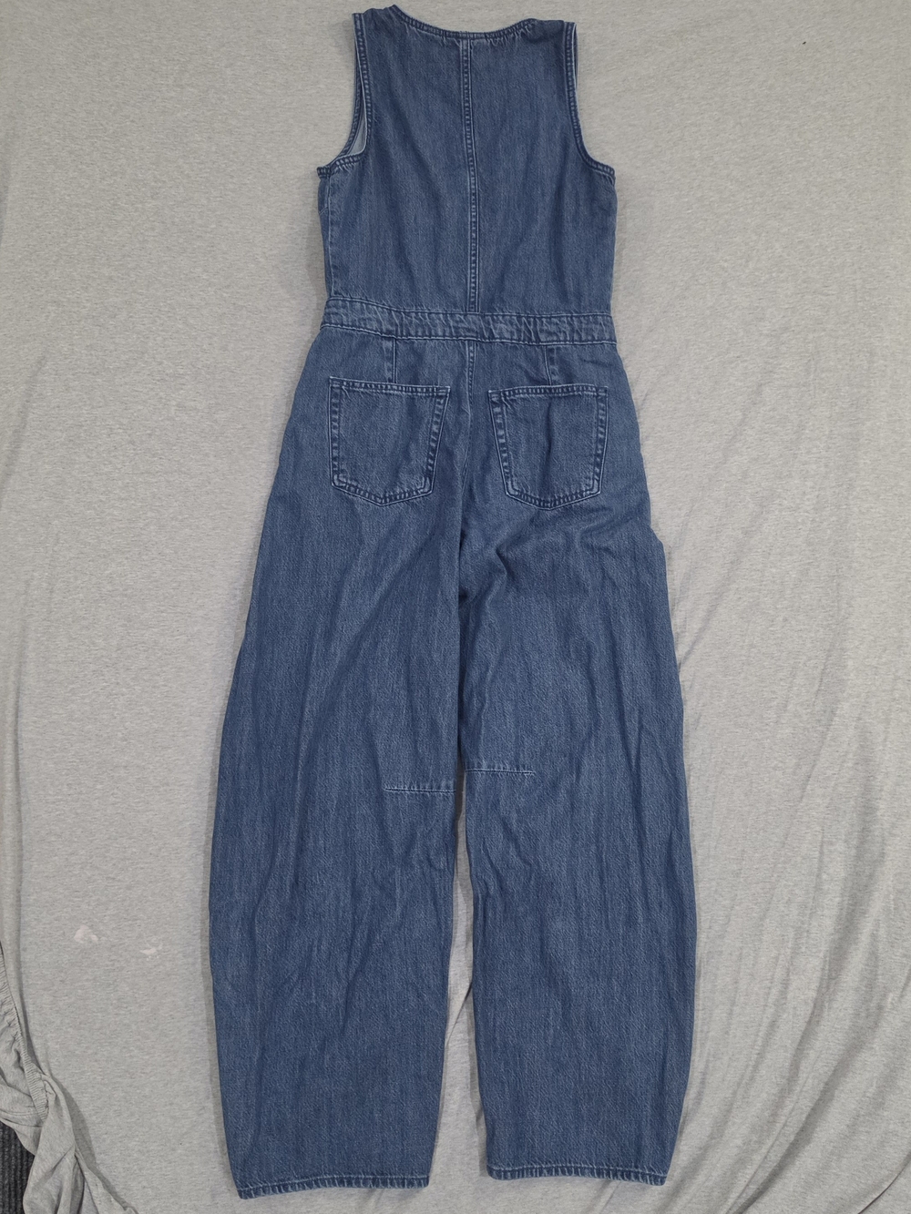 Universal Thread Sleeveless Denim Barrel-Leg Jumpsuit - Blue - Picture 7 of 10